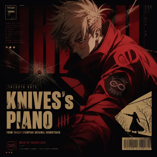 Roblox Piano Sheet - KNIVES's Piano (Trigun Stamped) by Tatsuya Kato