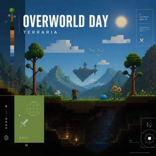 Overworld Day - Terraria cover - Roblox Piano Sheet